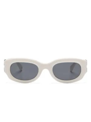 Off-White Eyewear Óculos De Sol Oval Amalfi | Branco | FARFETCH BR