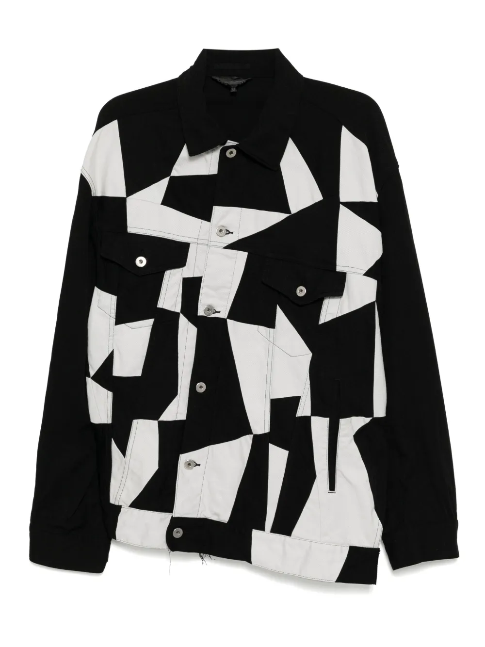 Black Comme Des Garçons patchwork jacket | Black | Image 1