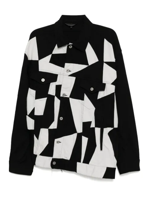 Black Comme Des Garçons patchwork jacket