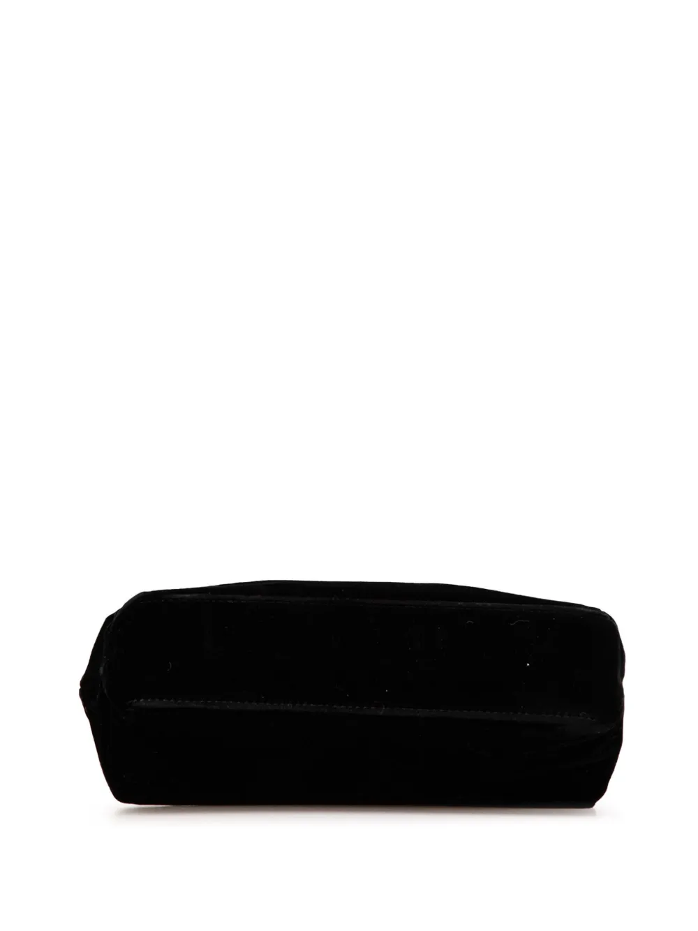 Pre-owned Fendi 20th Century Velvet Shoulder Bag In Black