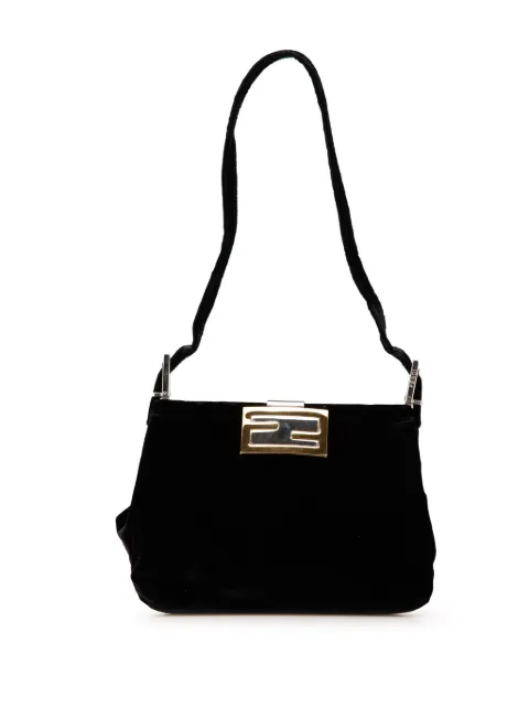 Fendi Pre-Owned شنطة كتف مخملية من القرن الـ20