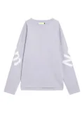 NEW AMSTERDAM logo-print long-sleeve T-shirt - Purple