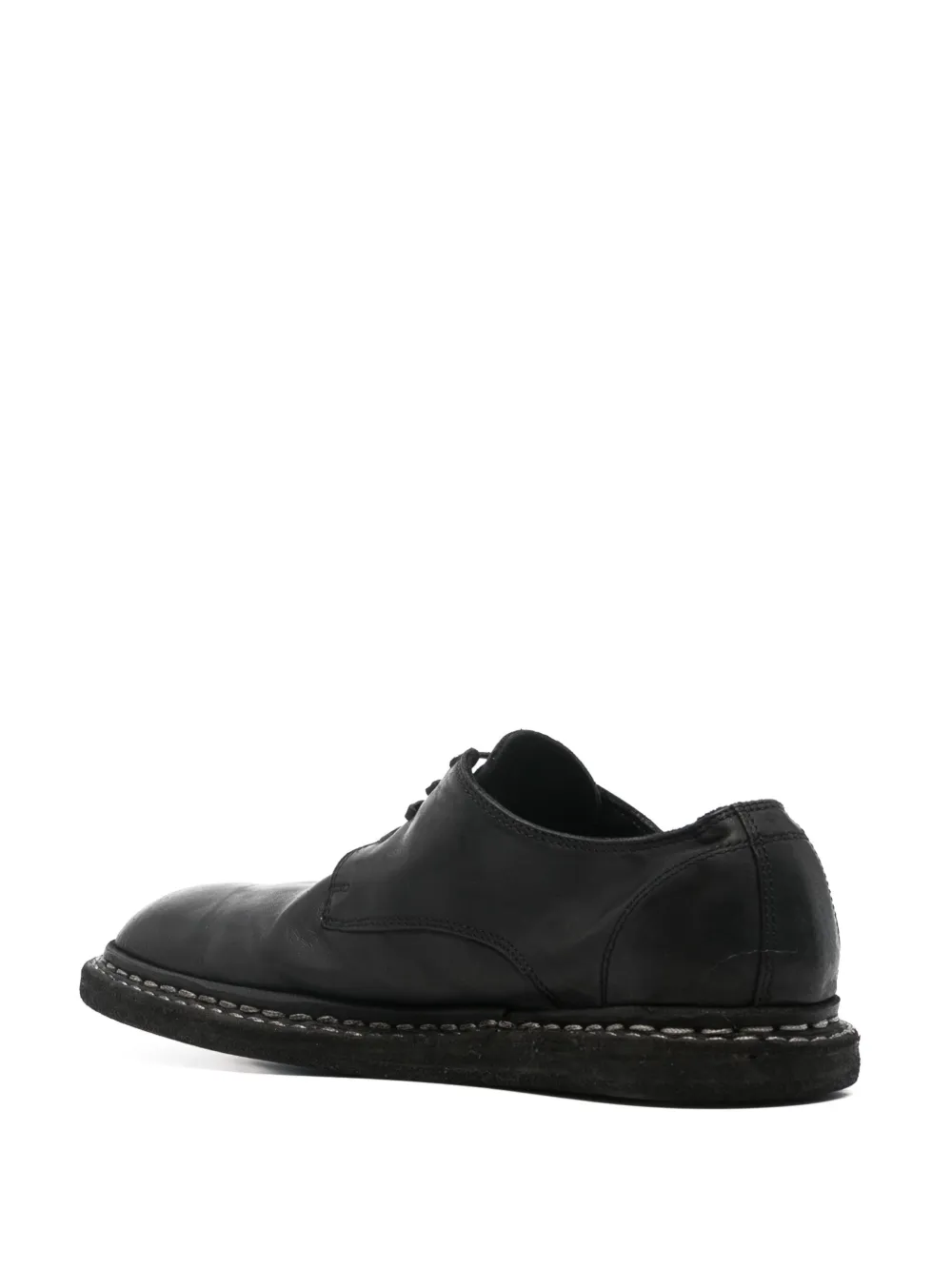 Guidi leather Derby shoes Black