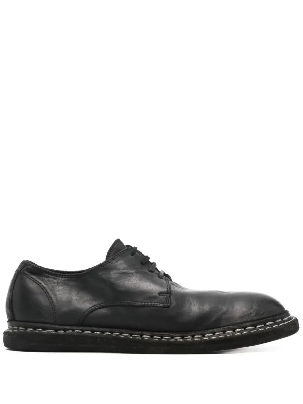 ✴︎GUIDI Classic Derby Cordovan✴︎ GUIDI Women's Classic Derby Shoes Laced Up Single Sole Wide