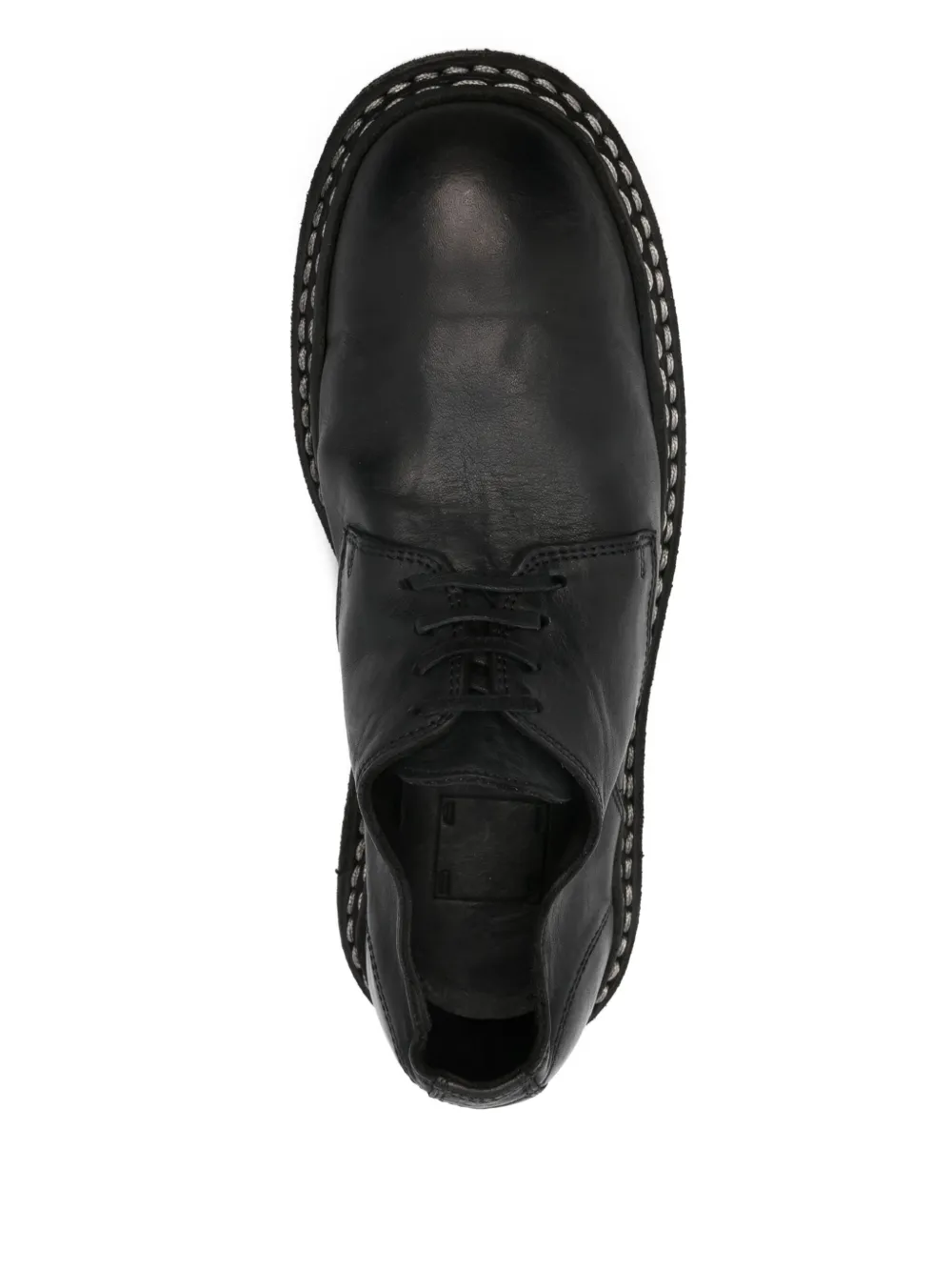 Guidi leather Derby shoes Black