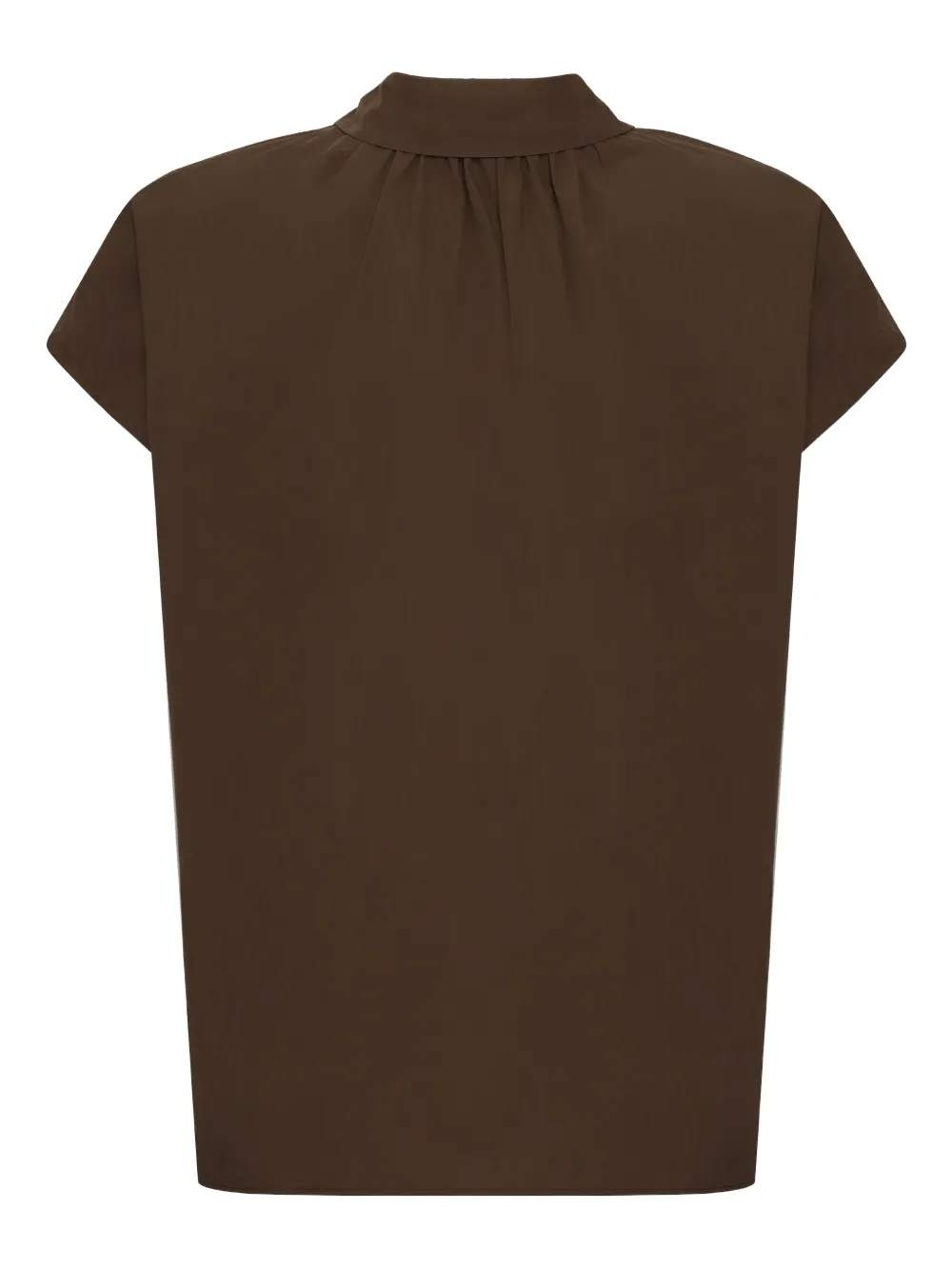 Weekend Max Mara puff-sleeve button-up shirt - Bruin