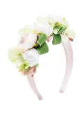 Colorichiari floral-appliqué headband - Pink