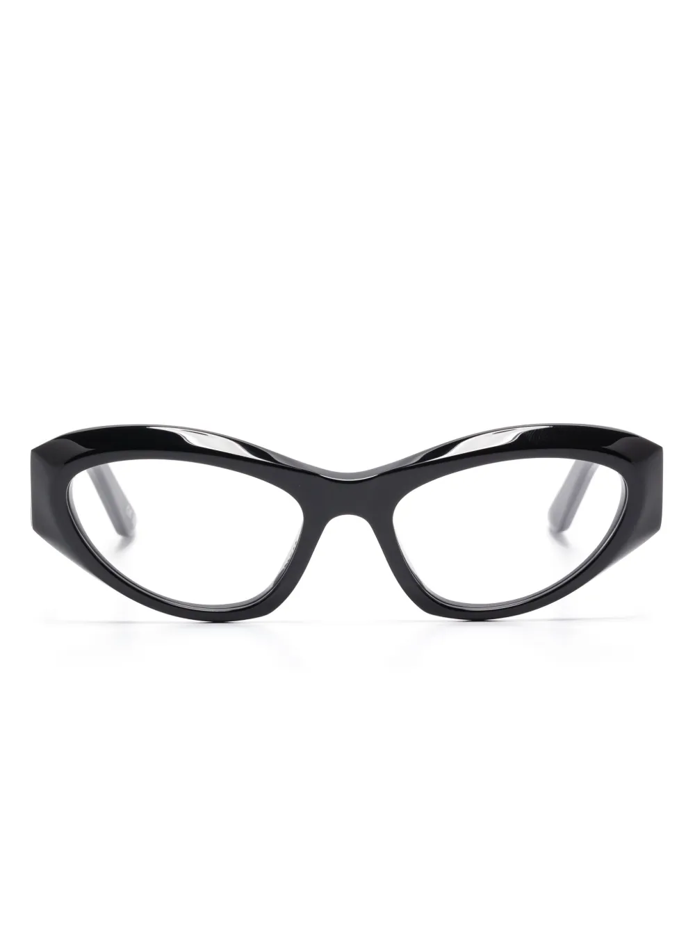 Balenciaga Eyewear lunettes de vue à logo imprimé | noir | Image 1