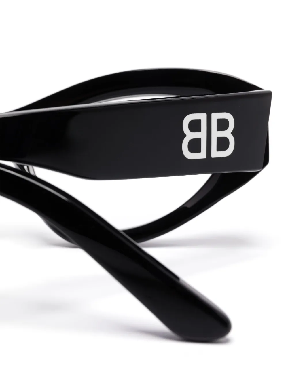 Balenciaga Eyewear Bril met logoprint Zwart
