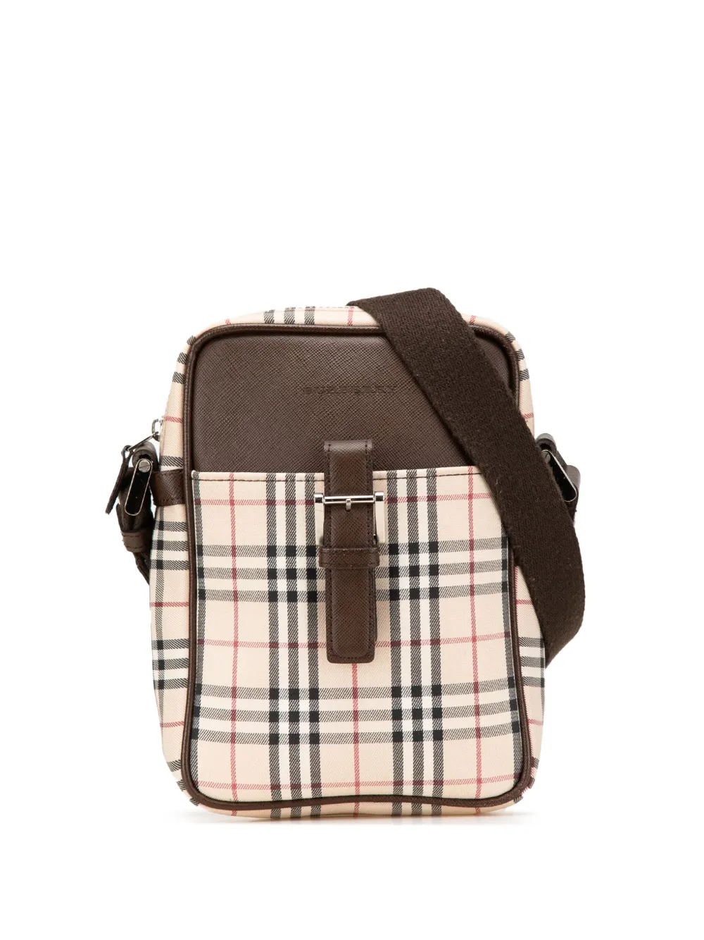 Burberry Pre-Owned 2000-2017 House Check Canvas crossbody bag | Brown | Image 1