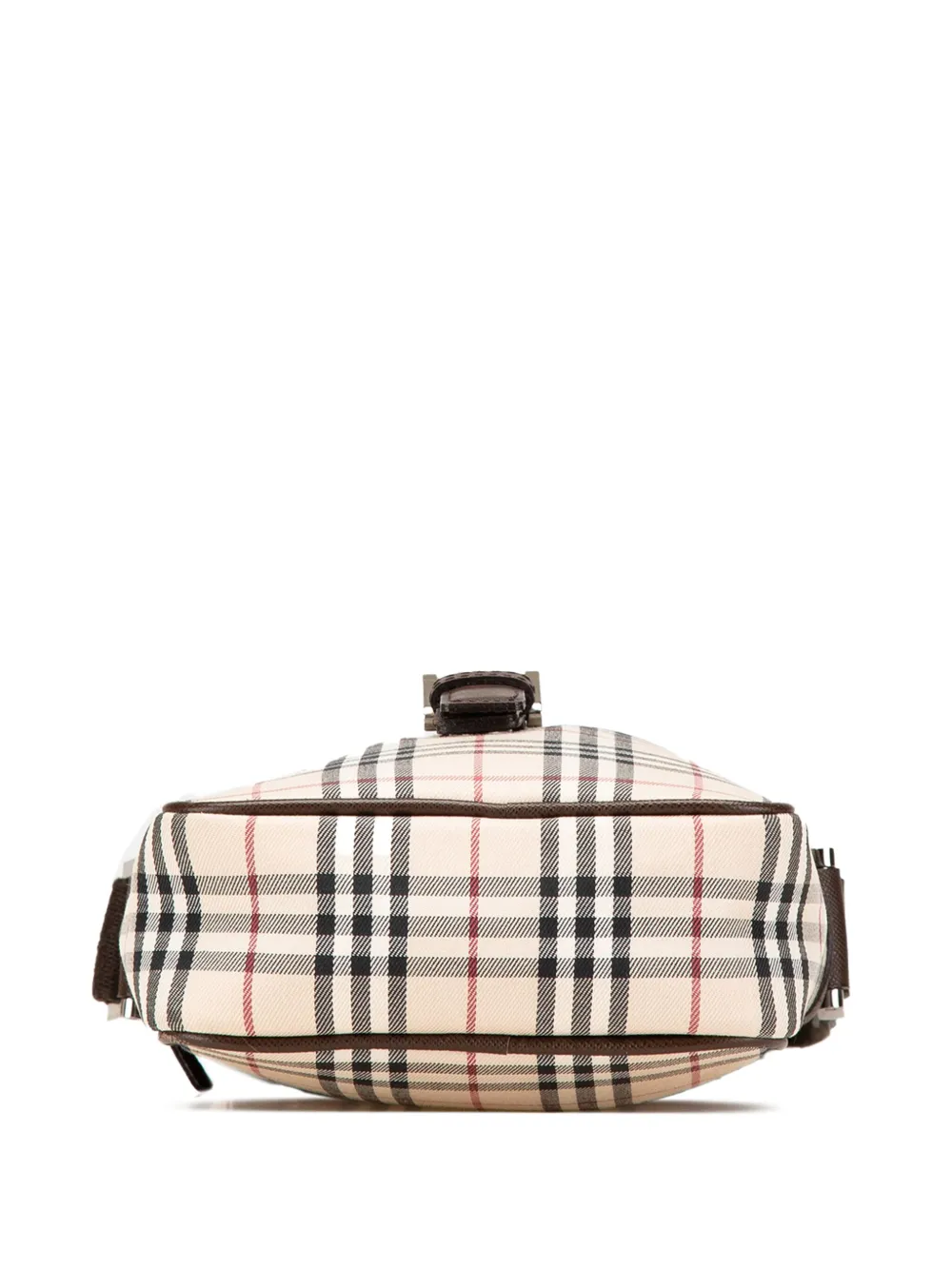 Pre-owned Burberry 2000-2017 House Check Canvas Crossbody Bag In Brown
