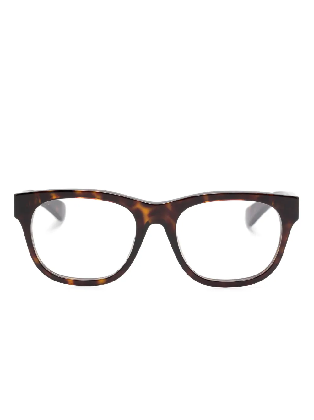 Gucci Eyewear Bril met logo Bruin