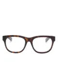 Gucci Eyewear logo-lettering glasses - Brown