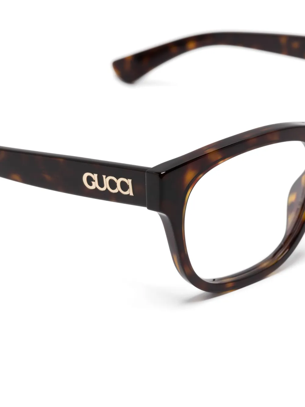 Gucci Eyewear Bril met logo Bruin
