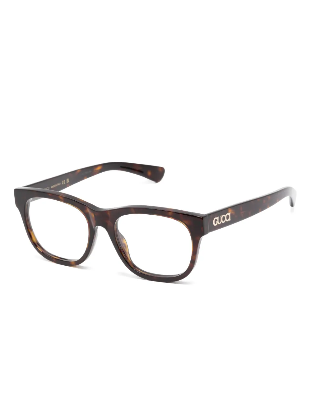 Gucci Eyewear Bril met logo Bruin