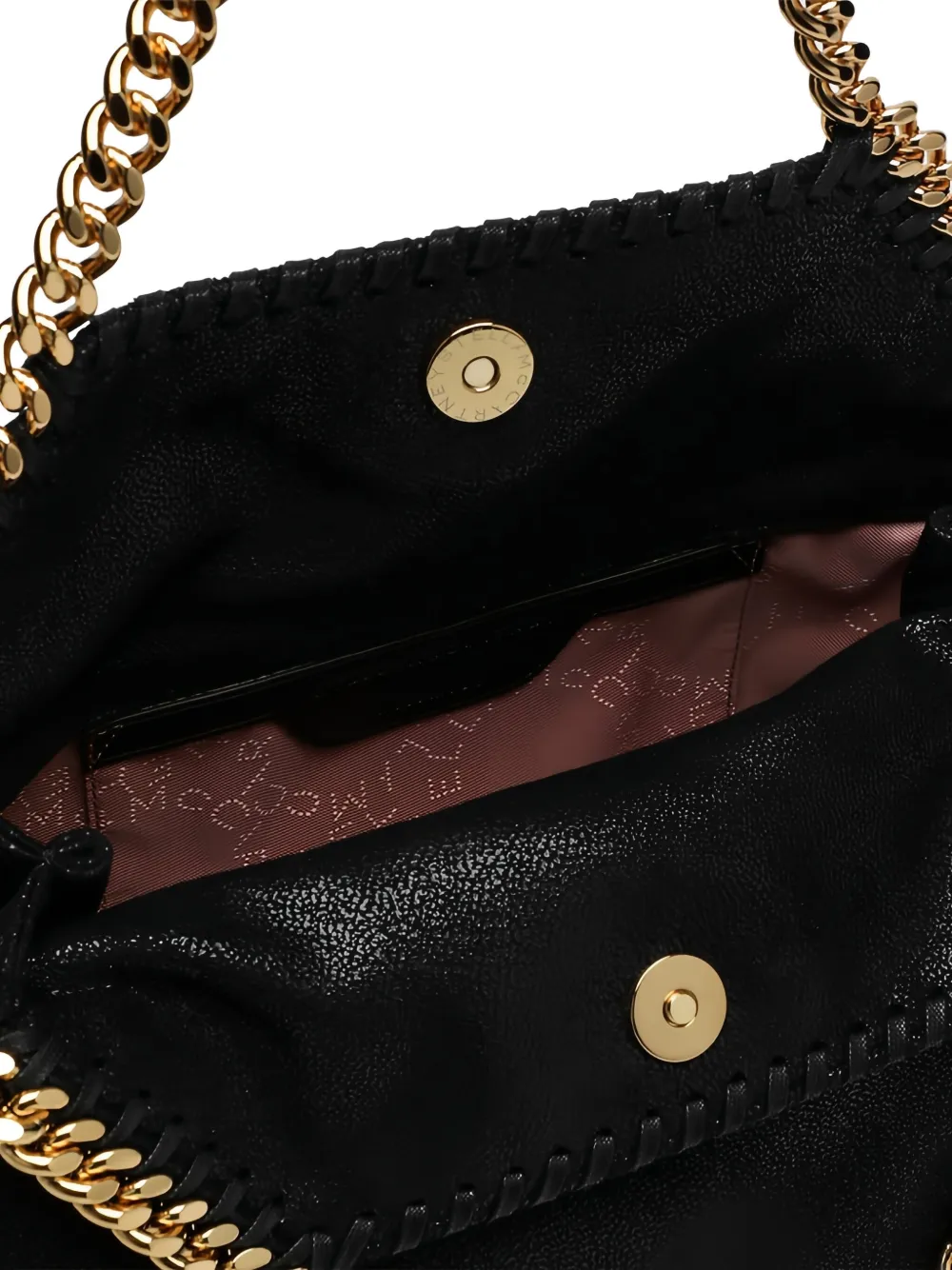Stella McCartney Shopper met logobedel Zwart