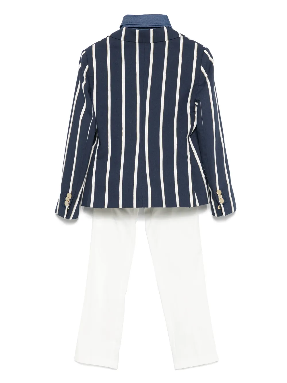 Colorichiari Gestreepte broekenset Blauw