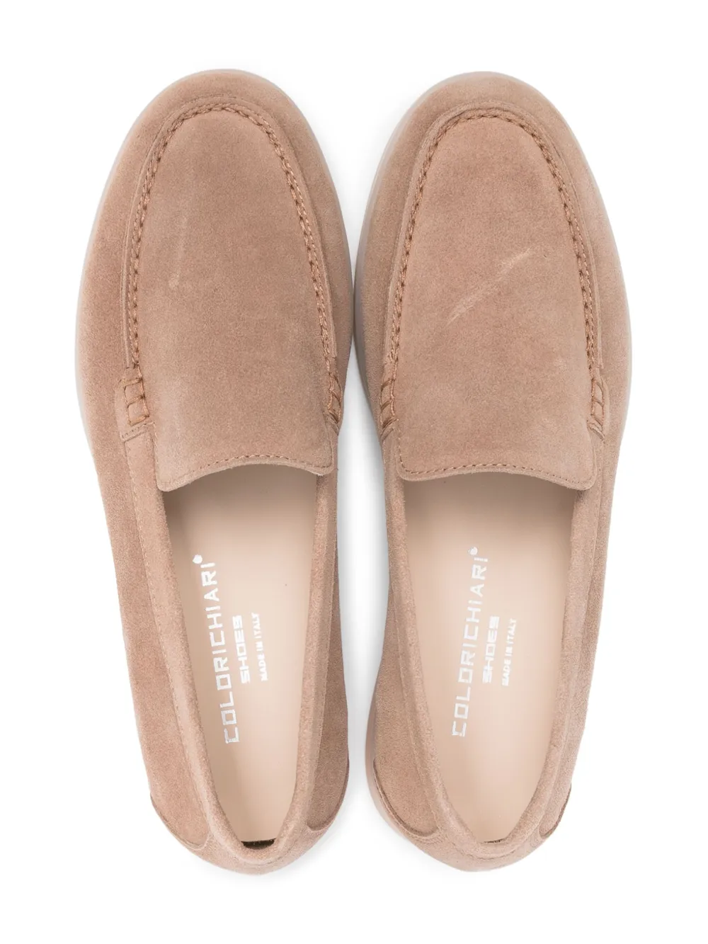 Colorichiari suede loafers Neutrals