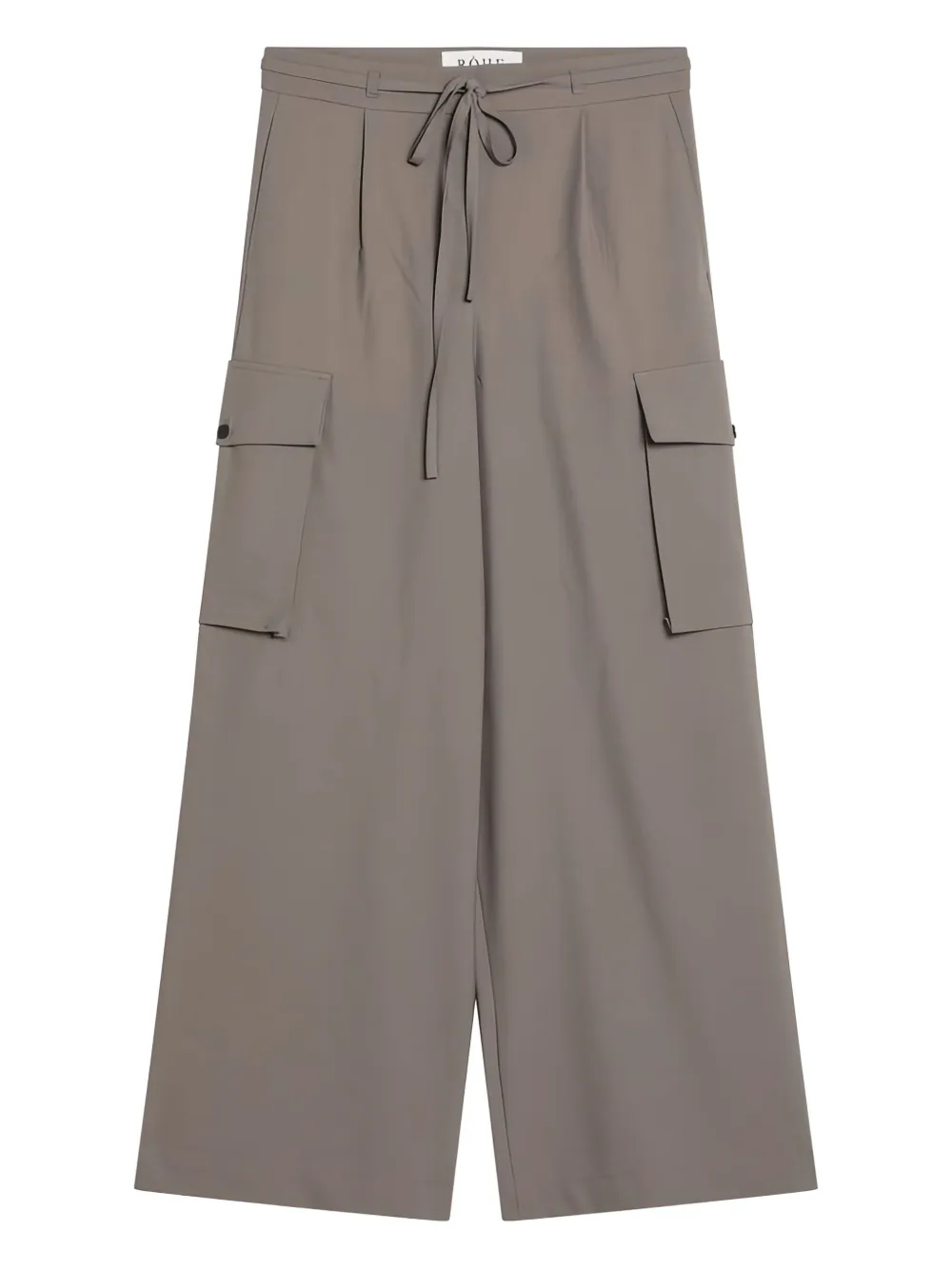 Rohe Wide Cargo Trousers In Taupe In Gray