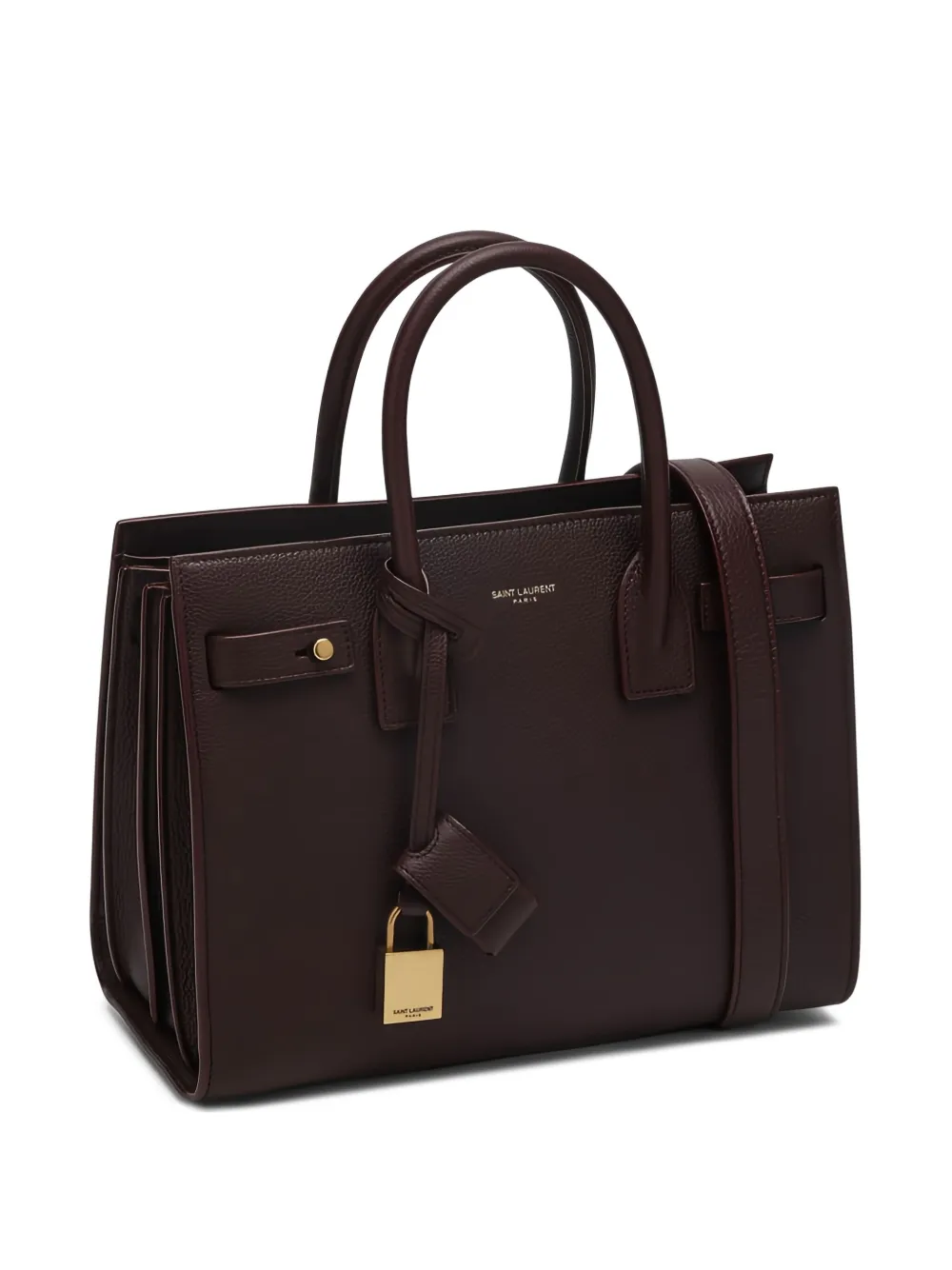 Saint Laurent Leren shopper Rood