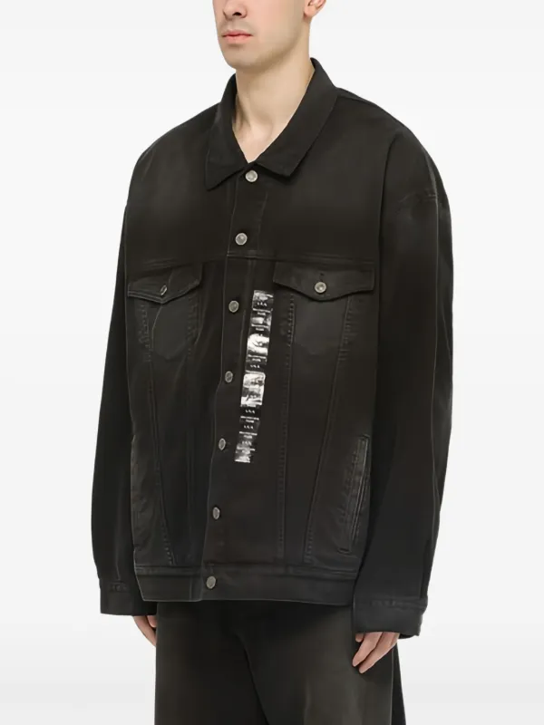 Balenciaga ブラック デニムジャケット Balenciaga ポケット デニムジャケット | ブラック | FARFETCH JP