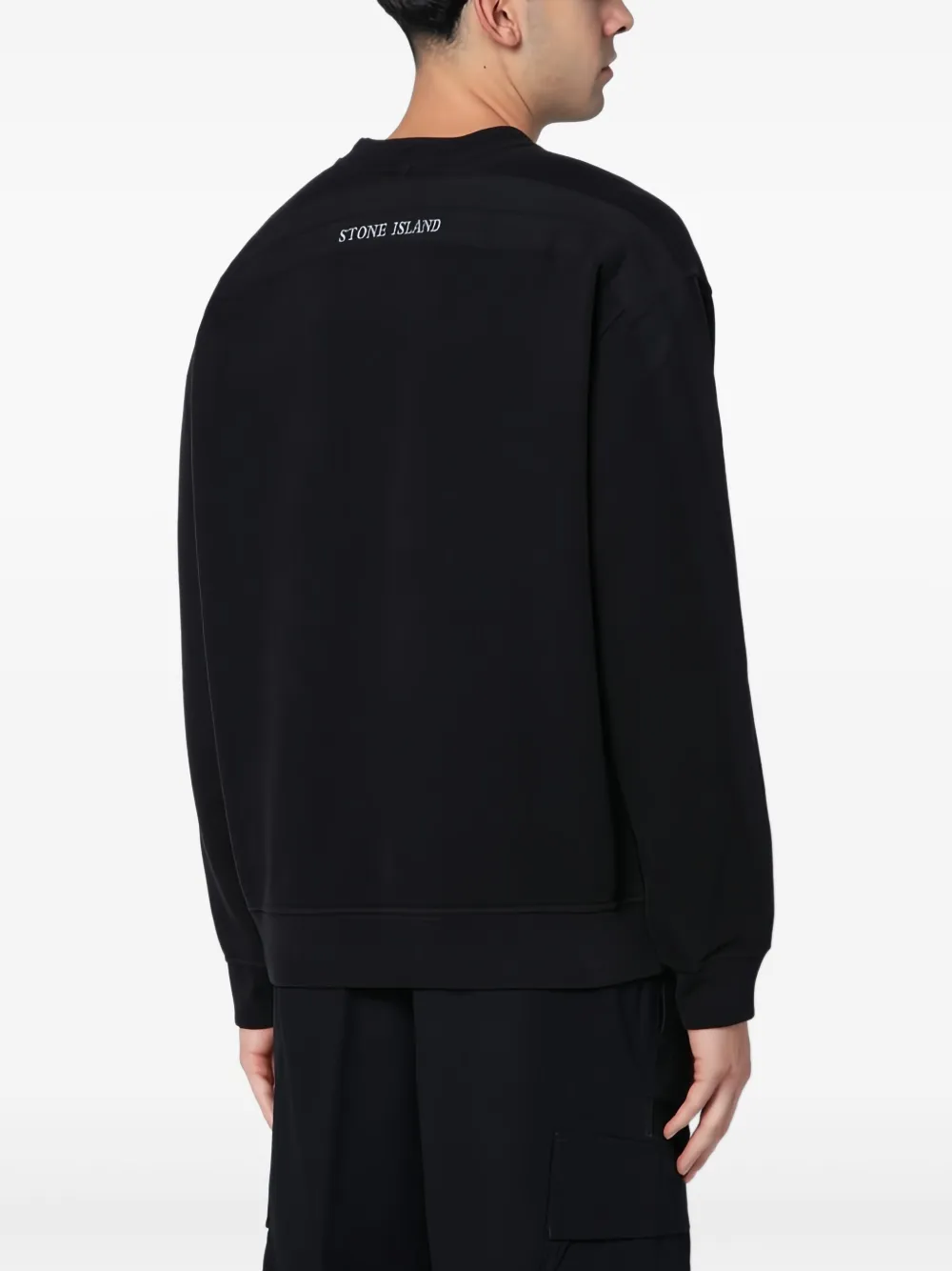 Stone Island Katoenen sweater - Zwart