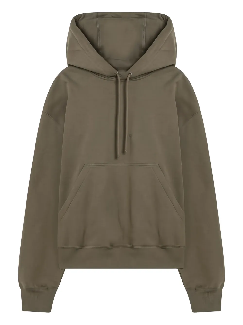 Saint Laurent logo-embroidered hoodie | Green | Image 1