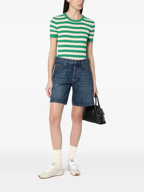 Roberto Collina striped ribbed t-shirt