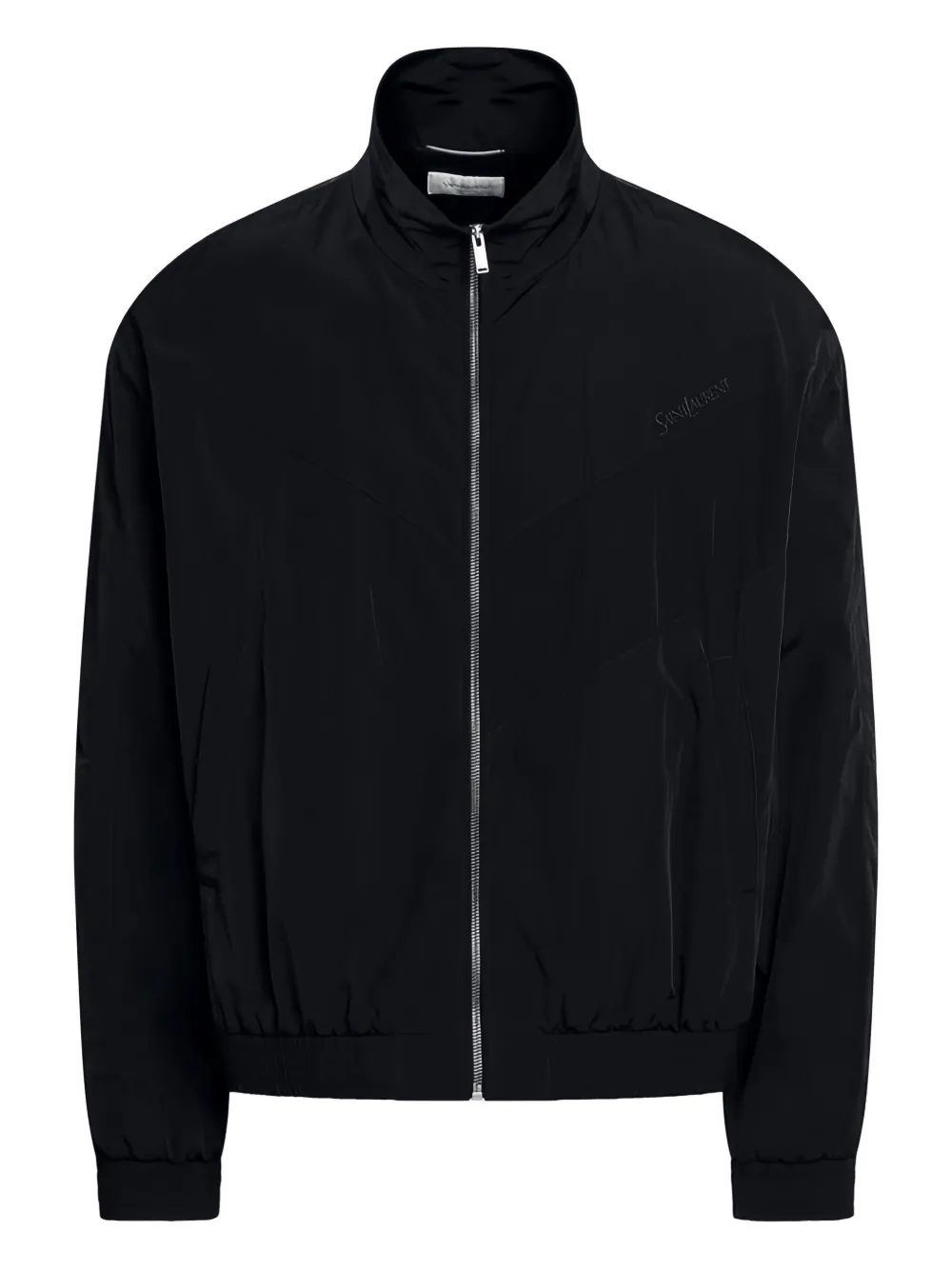Saint Laurent logo-embroidered bomber jacket | Black | Image 1