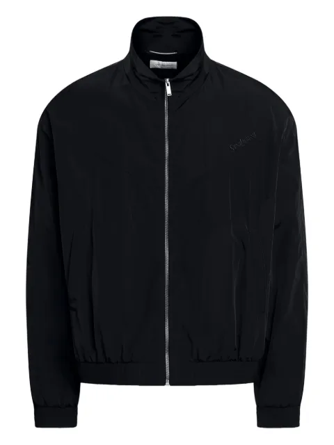 Saint Laurent chamarra bomber con logo bordado