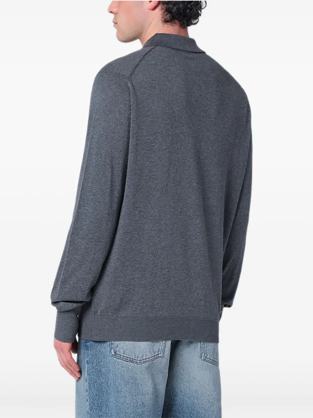 John Smedley Finchley poloshirt Grijs