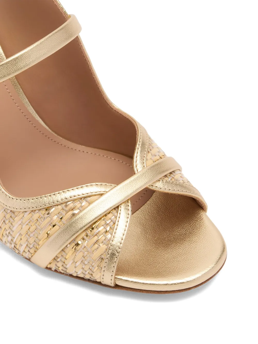 Malone Souliers 70mm Norah mules Gold