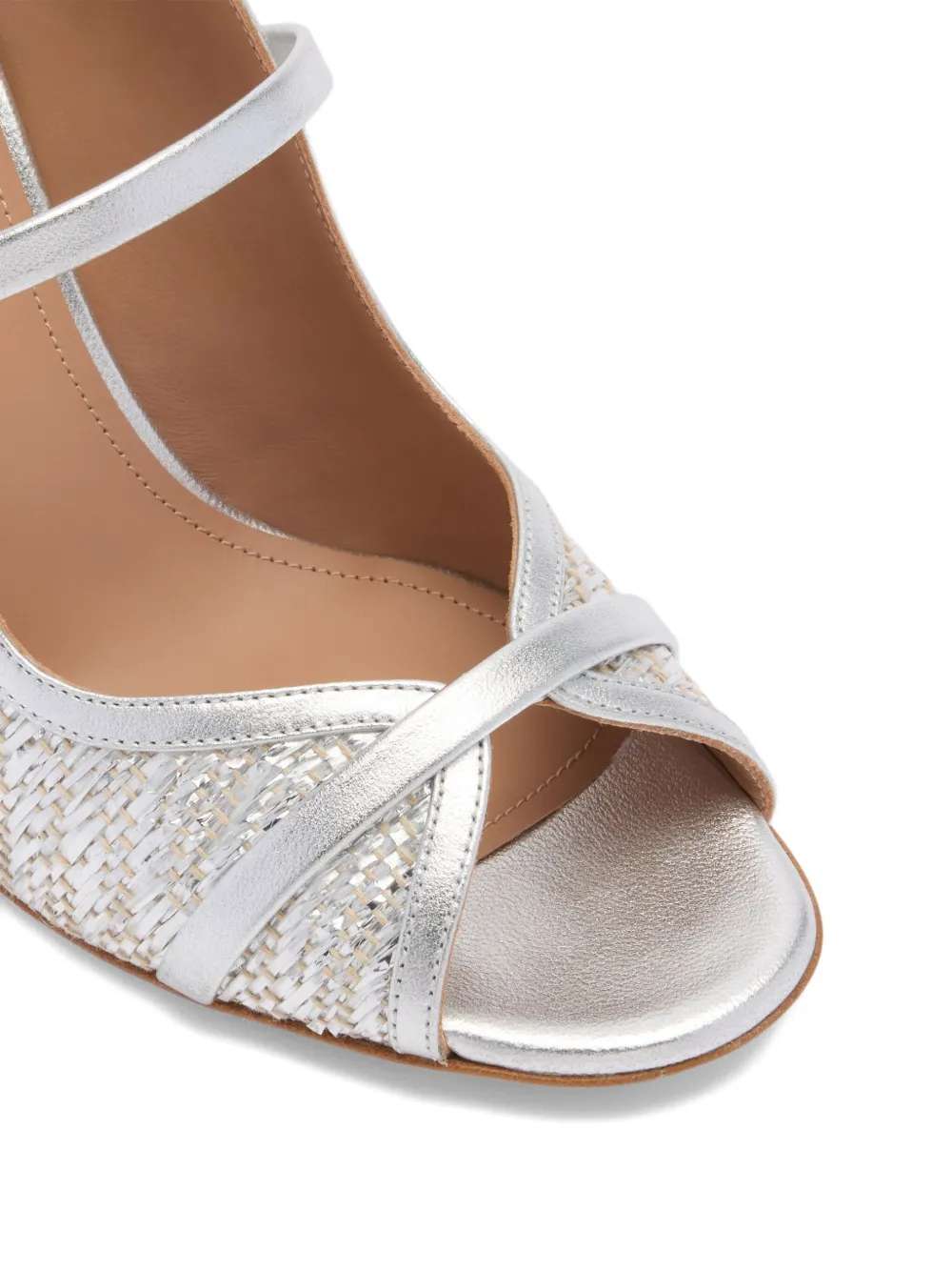 Malone Souliers 85 mm Norah sandalen Zilver