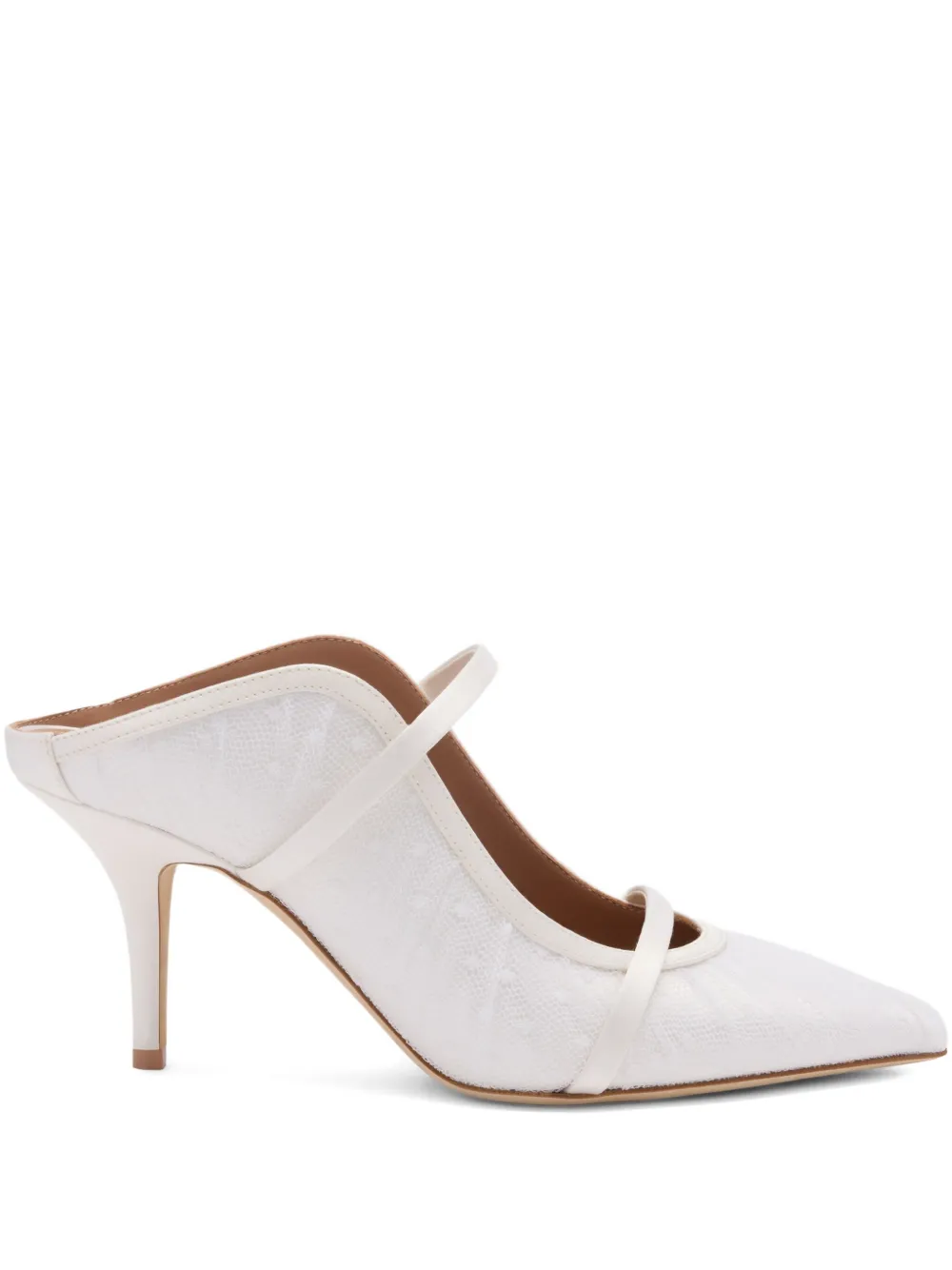 Malone Souliers 70mm Maureen mules White