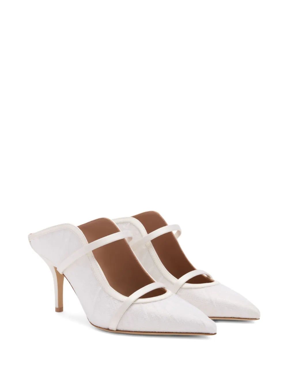 Malone Souliers 70mm Maureen mules White