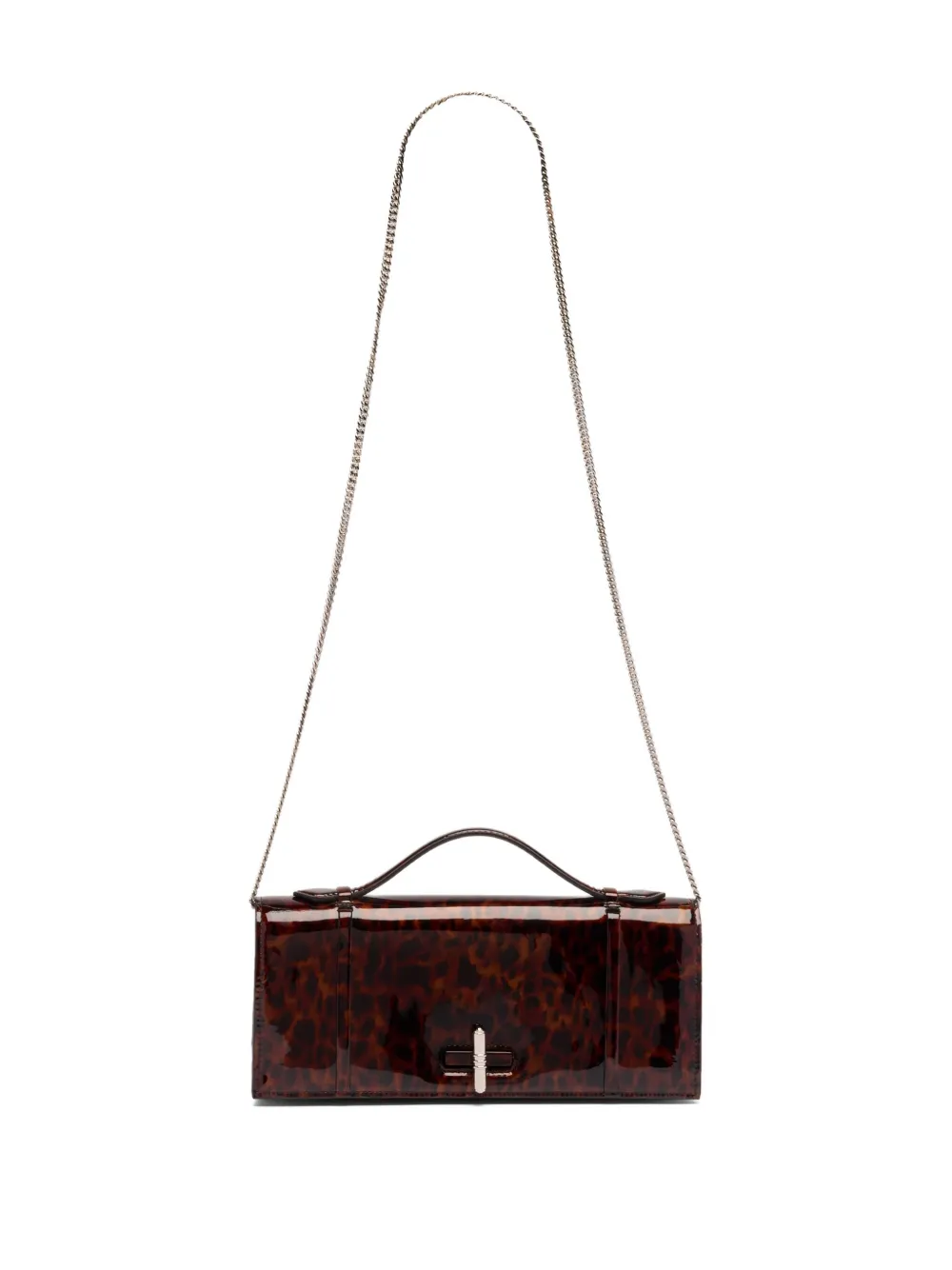 Malone Souliers Leren clutch Bruin
