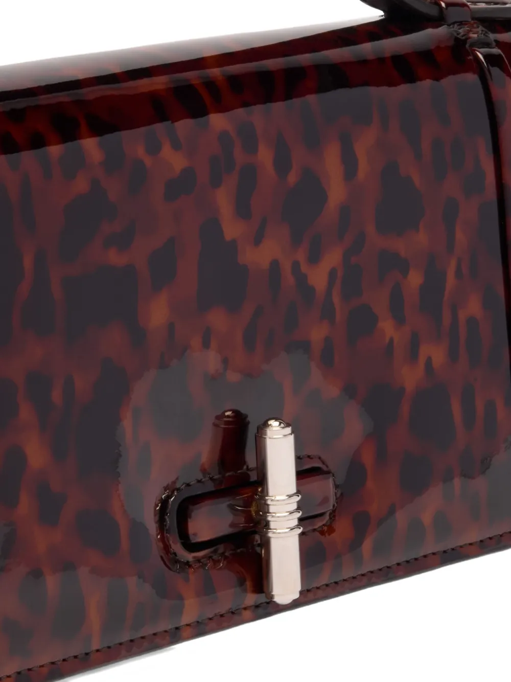 Malone Souliers Leren clutch Bruin