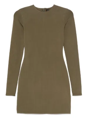 ENTIRE STUDIOS Longsleeve Mini Dress | Grey | FARFETCH GE