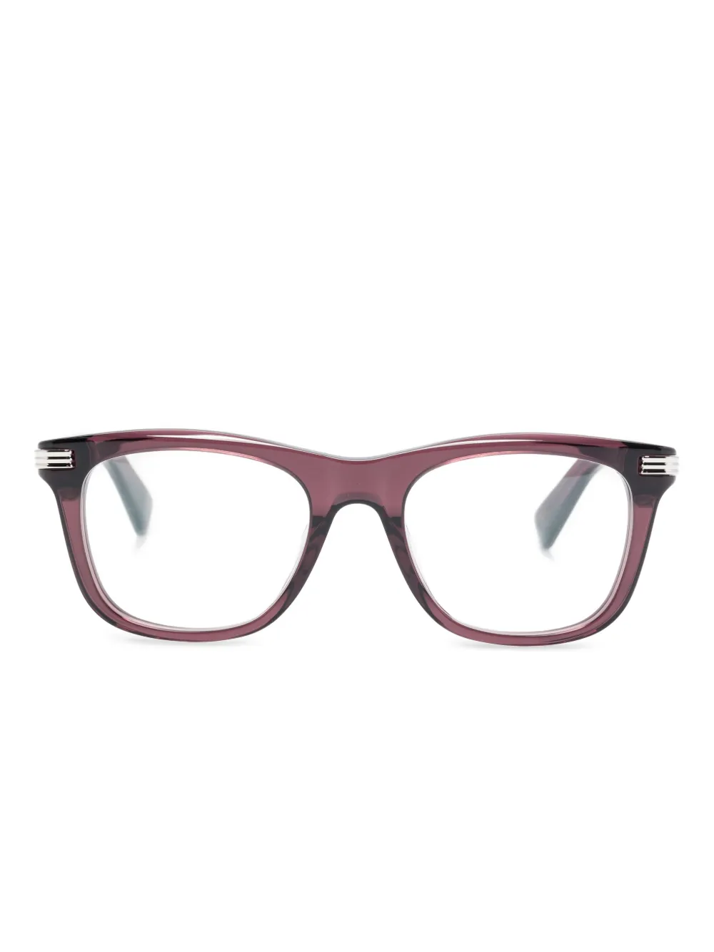 Cartier Eyewear rectangle-frame glasses - パープル Cartier Eyewear rectangle-frame glasses - パープル