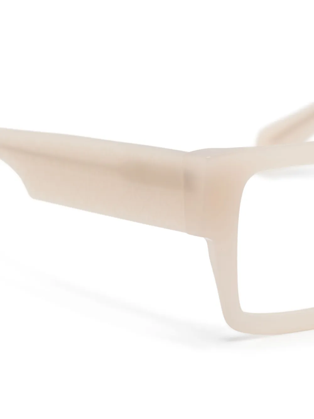 Off-White Eyewear Bril met oversized montuur Beige
