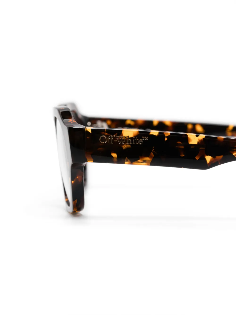 Off-White Eyewear Style 7Y bril Bruin