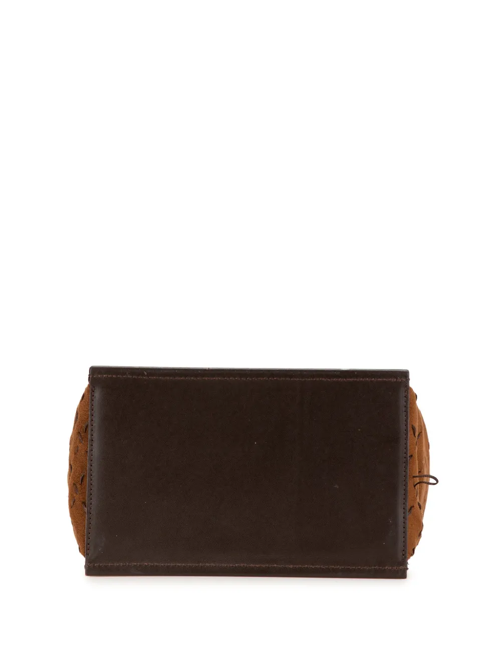 Pre-owned Burberry 2000-2017 Leather And Suede Handbag In Brown