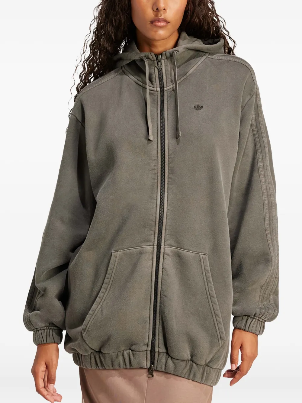 adidas Hoodie met trefoil-logo Zwart