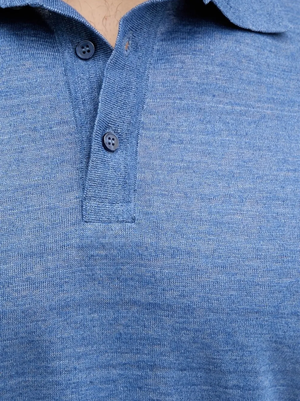 Paul & Shark Linnen poloshirt met knopen Blauw