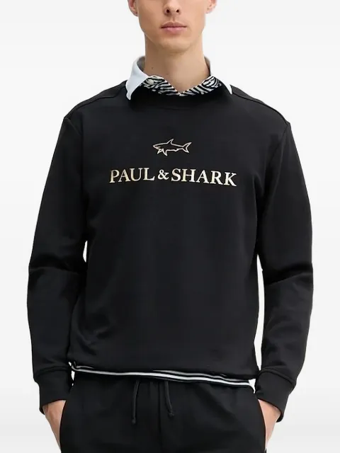 Paul & Shark logo-print crew-neck sweatshirt