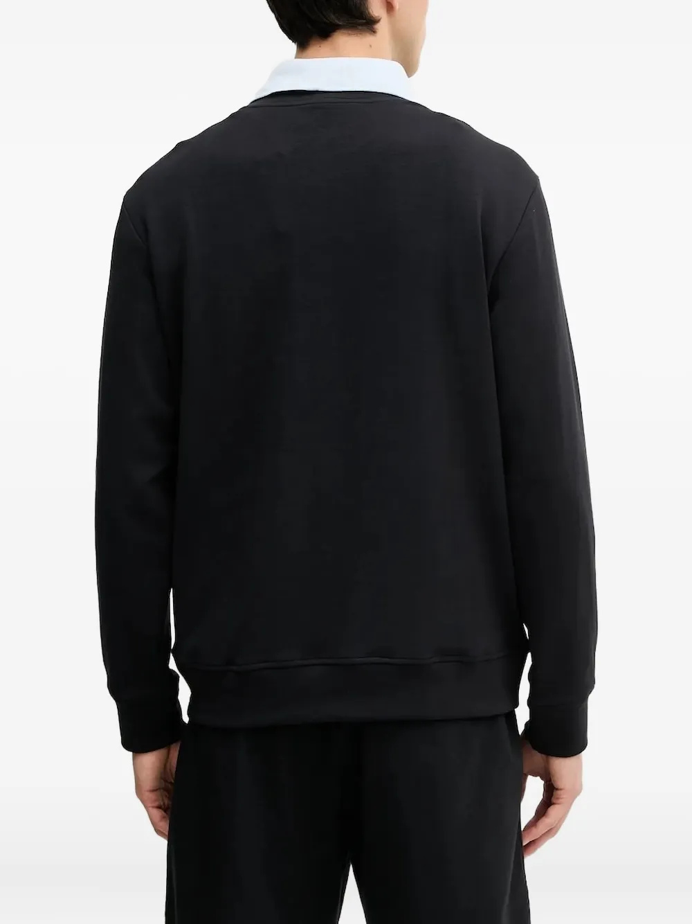 Paul & Shark logo-print crew-neck sweatshirt Zwart