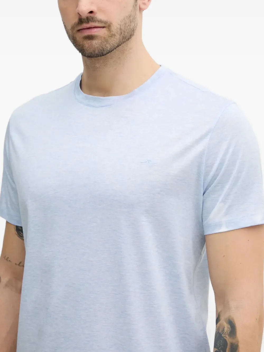 Paul & Shark T-shirt met geborduurd logo Blauw