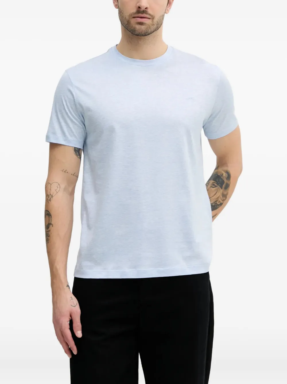 Paul & Shark logo-embroidered T-shirt | Blue | Image 1