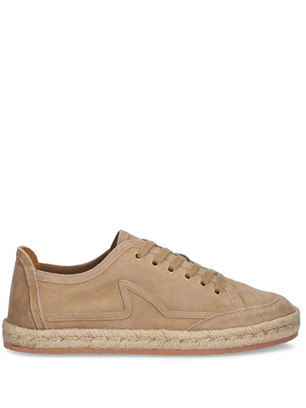 Paul & Shark suede lace-up sneakers Brown