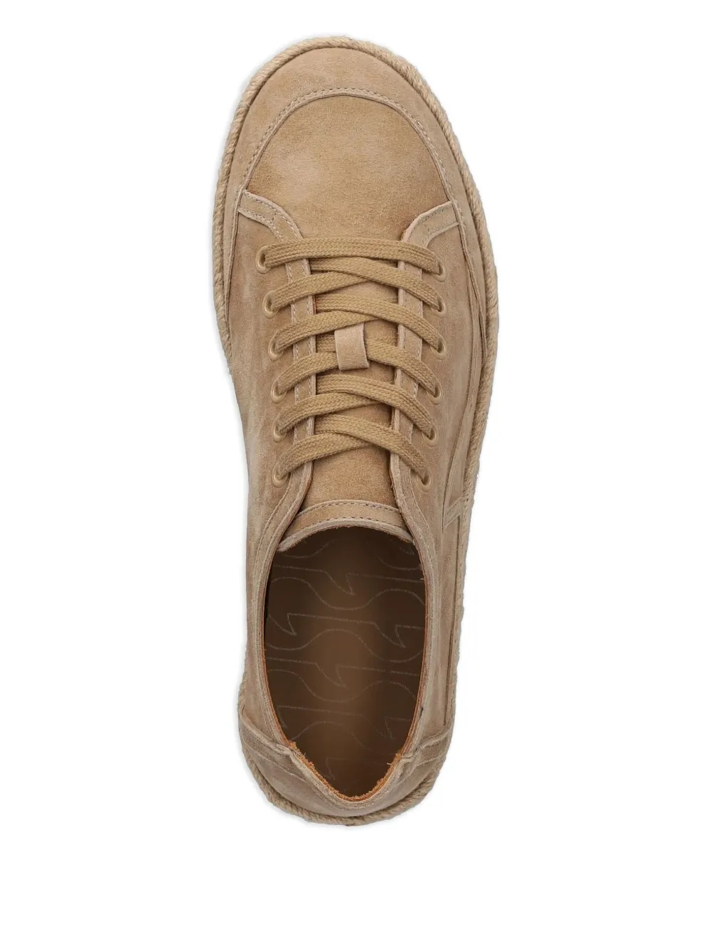 Paul & Shark suede lace-up sneakers Brown